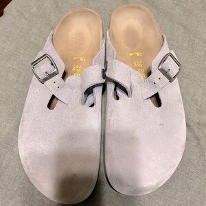 Birkenstocks gray potato shoes size 39 great condition